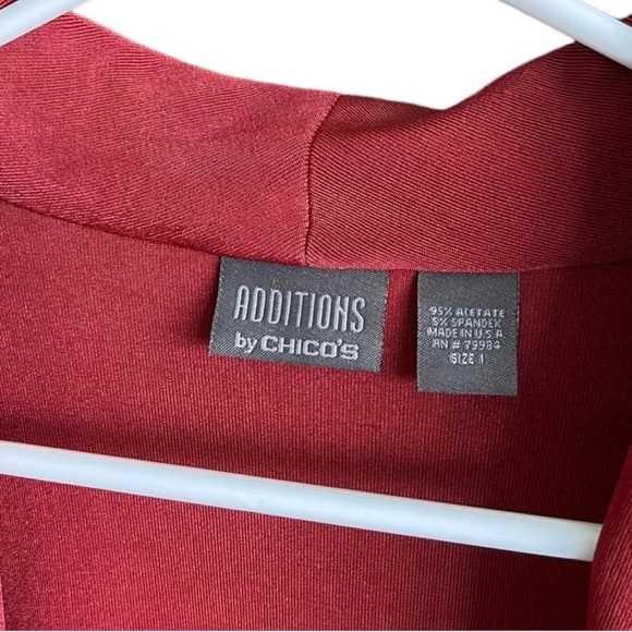 ADDITIONS by CHICO’s Open Front Cardigan Long Sleeves Size 1 - Picture 8 of 12